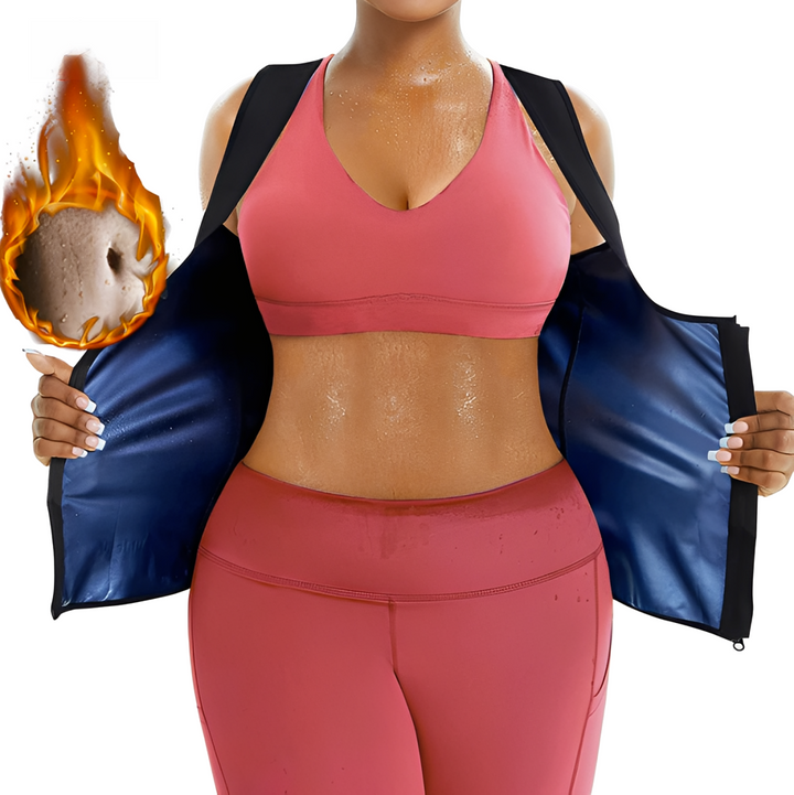 Sauna Slimming Vest with Zipper Sweat