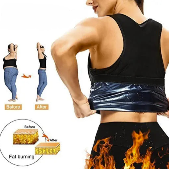 Sauna Slimming Vest with Zipper Sweat