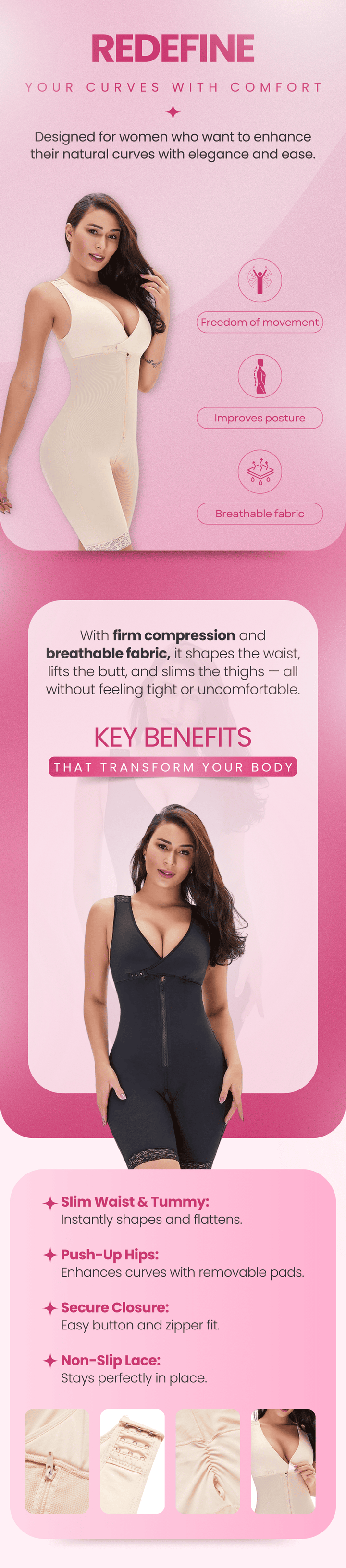 Full Body Shaper – Tummy Control & Lift