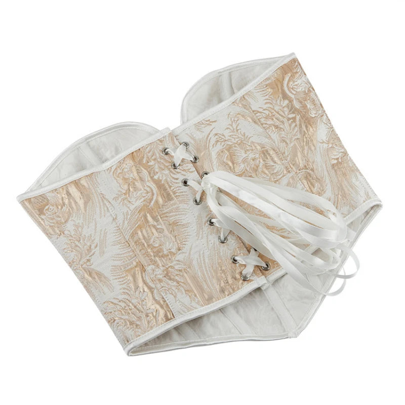 Corset romantique fleuri – Overbust sculptant floral
