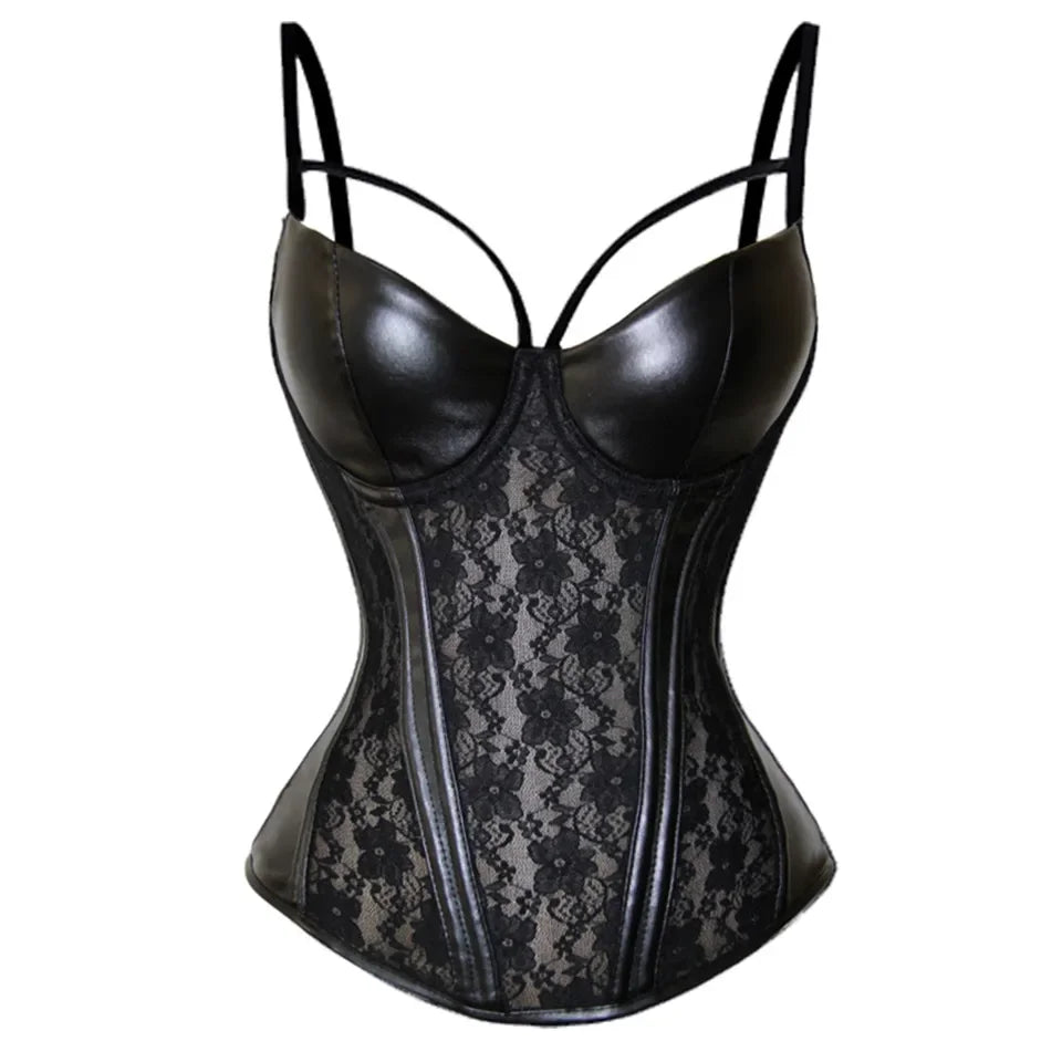 Edgy Elegance Korsett – Elegantes Lederdesign