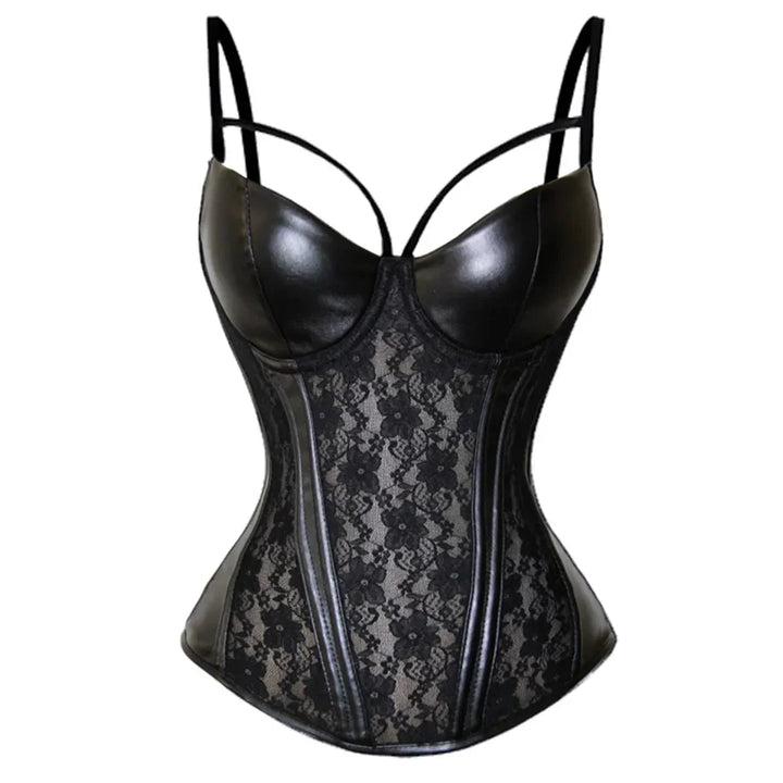 Edgy Elegance Korsett – Elegantes Lederdesign