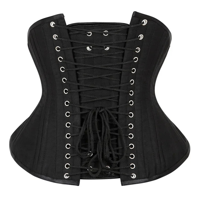 Noir Elegance Corset – Underbust Waist Trainer