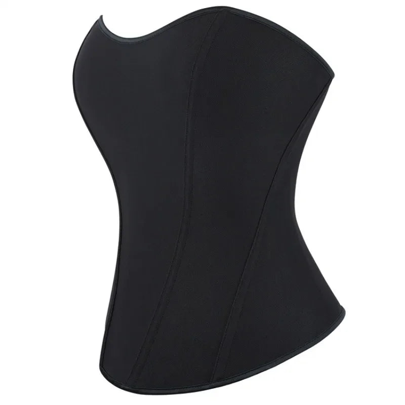 Schwarzes Korsett – Eleganter Reißverschluss