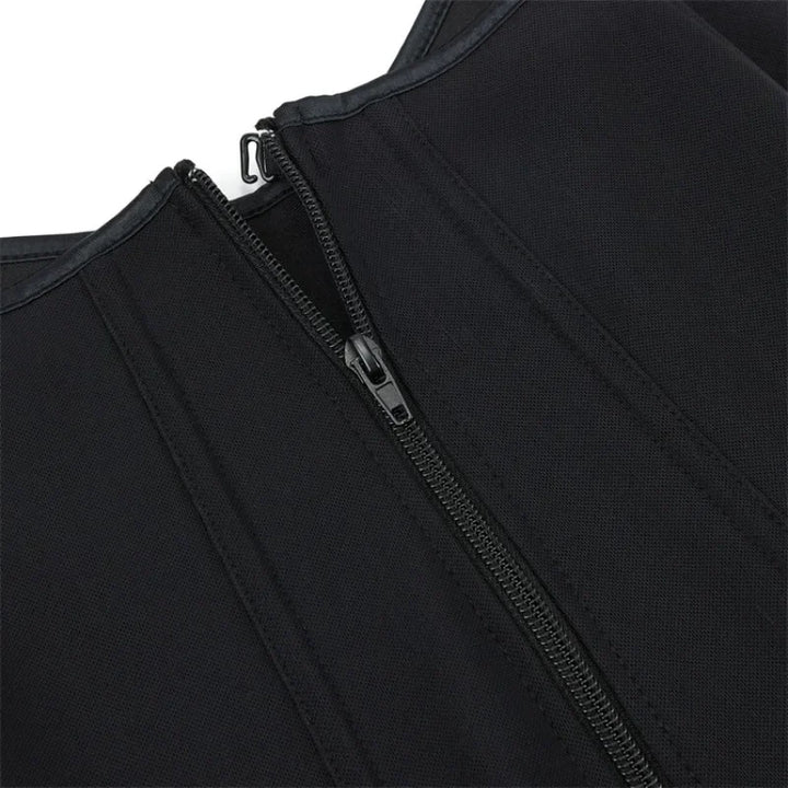 Schwarzes Korsett – Eleganter Reißverschluss