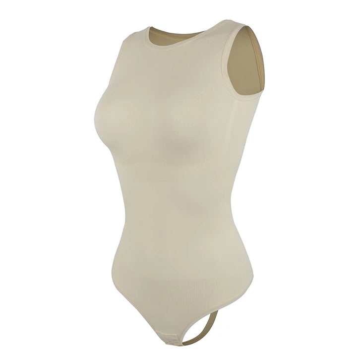 Tummy Control Bodysuit – Seamless Racerback Shaper