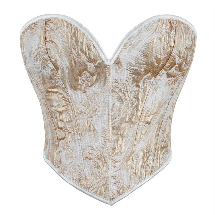 Corset romantique fleuri – Overbust sculptant floral