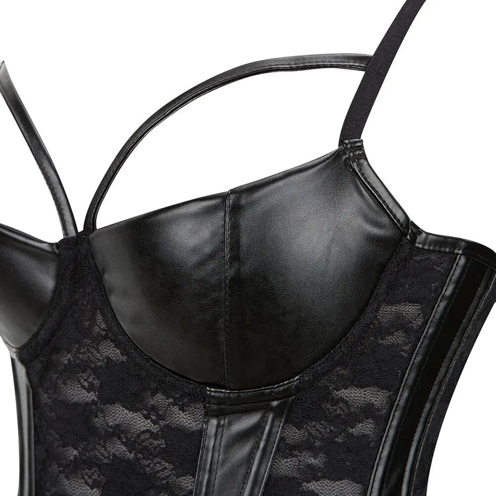 Edgy Elegance Korsett – Elegantes Lederdesign