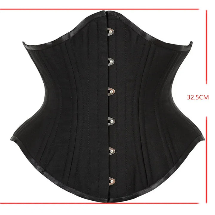 Noir Elegance Corset – Underbust Waist Trainer