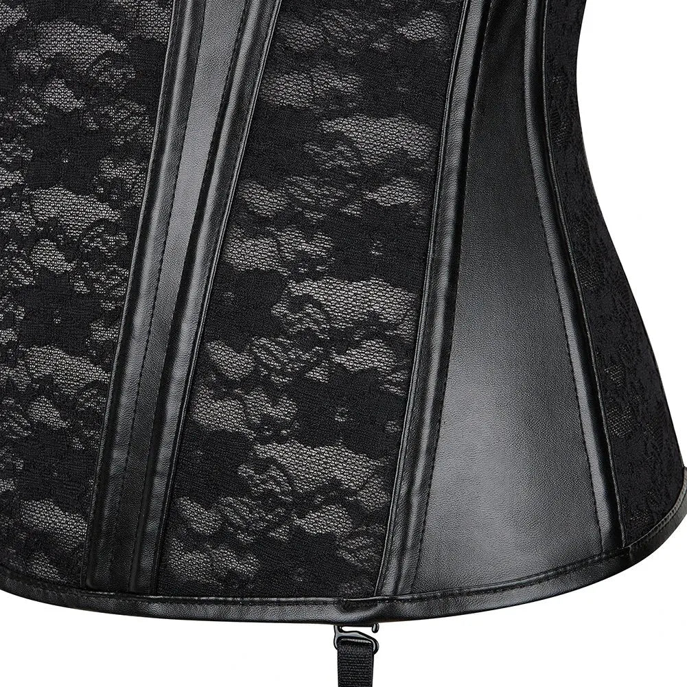 Edgy Elegance Korsett – Elegantes Lederdesign