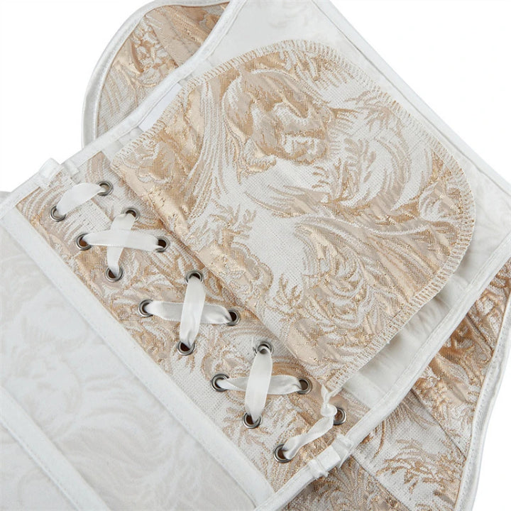 Corset romantique fleuri – Overbust sculptant floral
