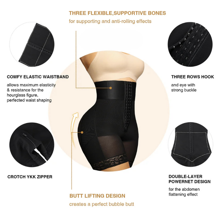 Sculpt & Lift BBL Shorts - High Waist Seamless Shapewear by Prime Shapewear
