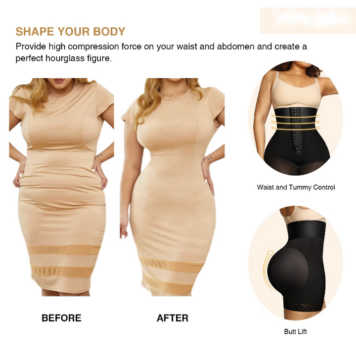 Sculpt & Lift BBL Shorts - High Waist Seamless Shapewear by Prime Shapewear